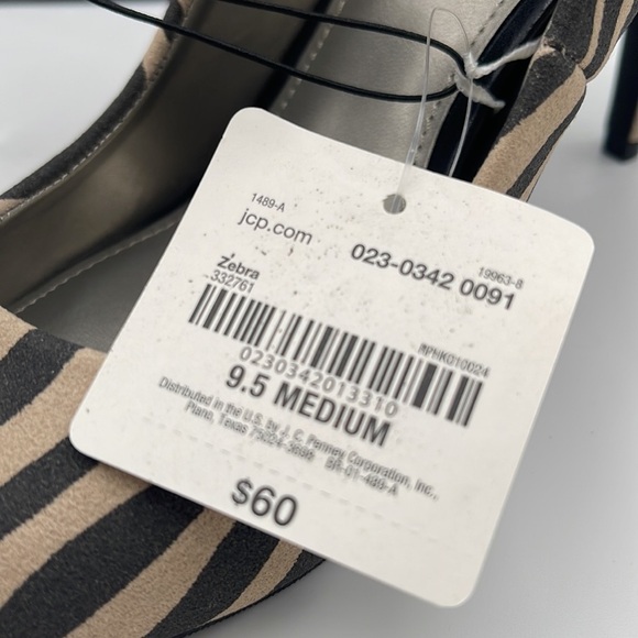 Worthington Zebra Stilettos 9.5 medium - Picture 2 of 10